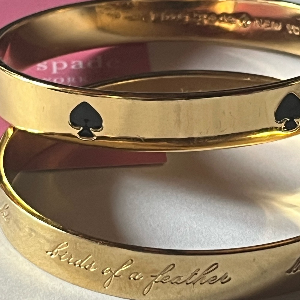 ♠️2 Kate Spade Bangle Bracelets ♠️ Best Friend Ever kate spade jewelry - Picture 2 of 10